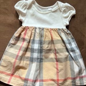 Burberry infant one piece dress Sz 12 m